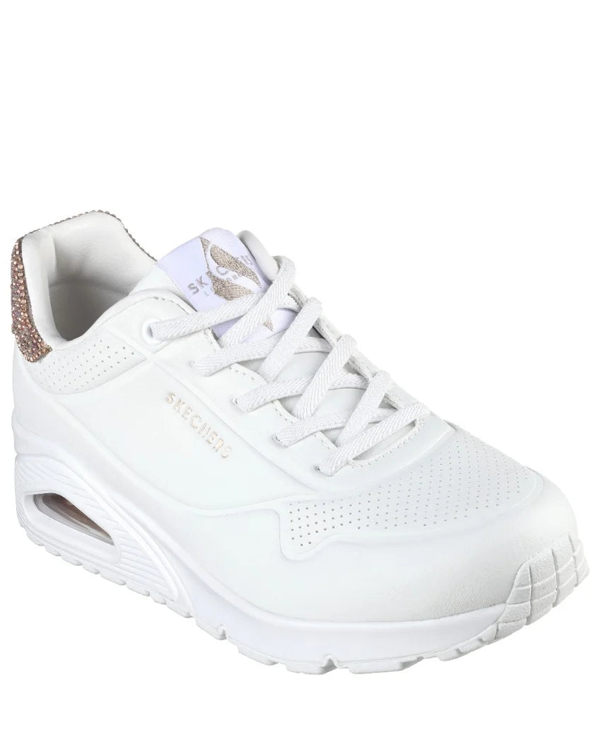 Uno Dazzle Away White - Emelda's Shoes