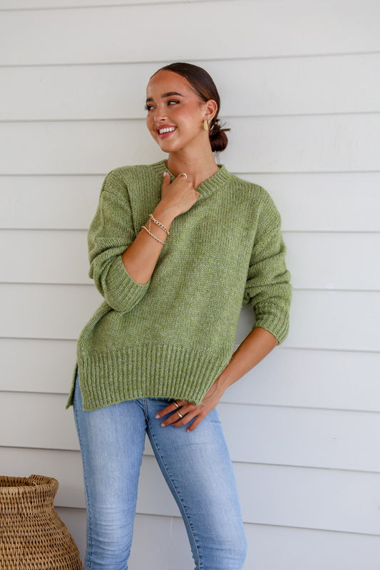 Green Knit Jumper