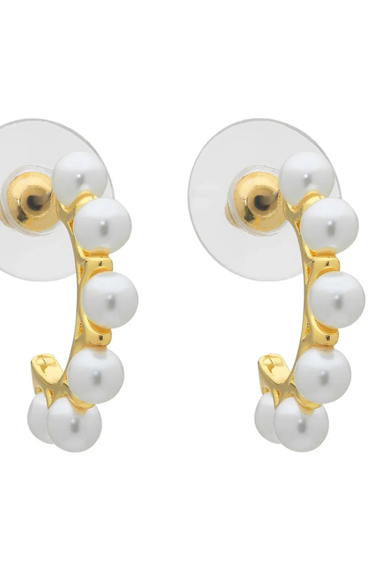 Soleil gold Pearl earring