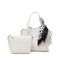 Brie 2 piece bag white