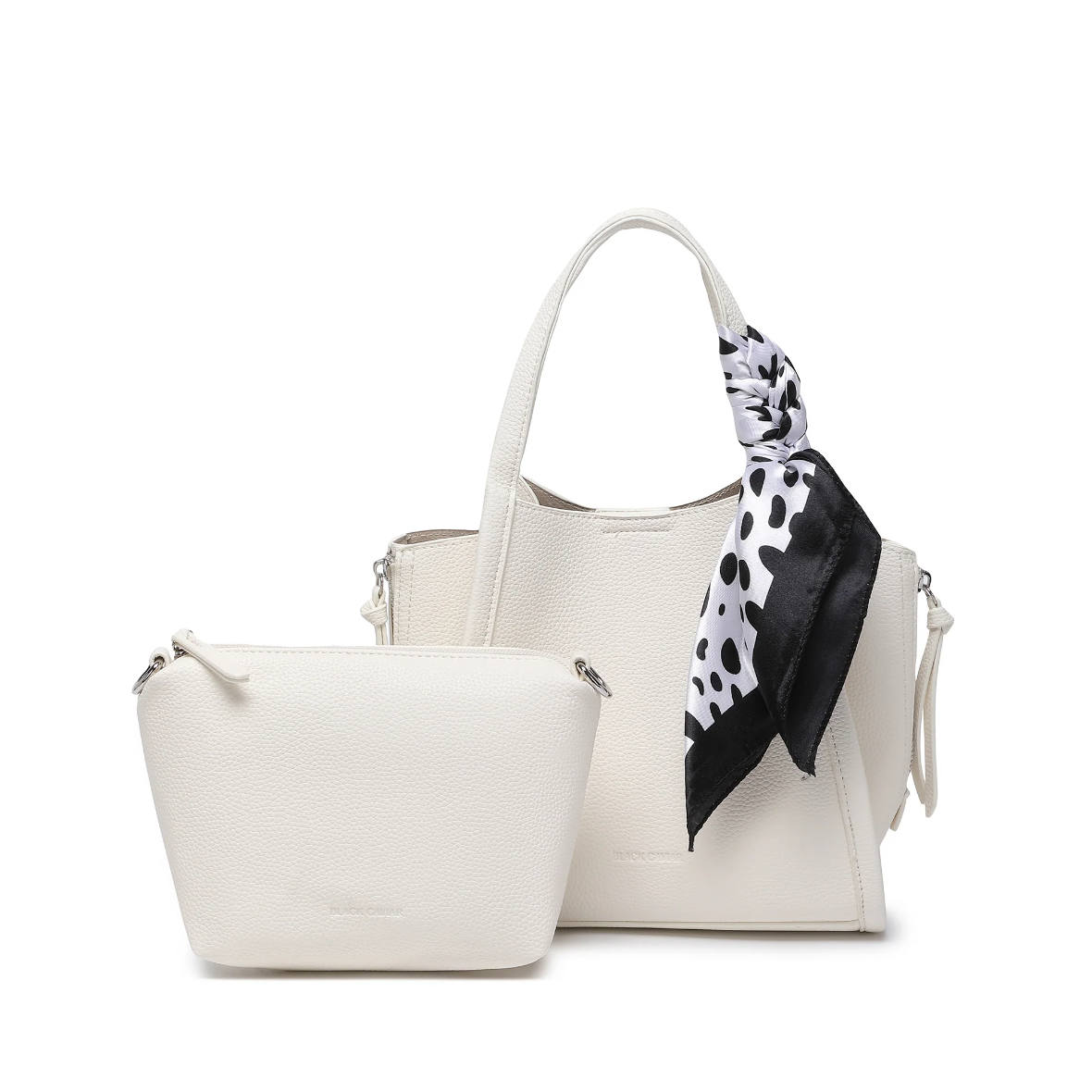 Brie 2 piece bag white