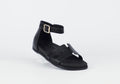 Ziggy blk sandal - Emelda's Shoes