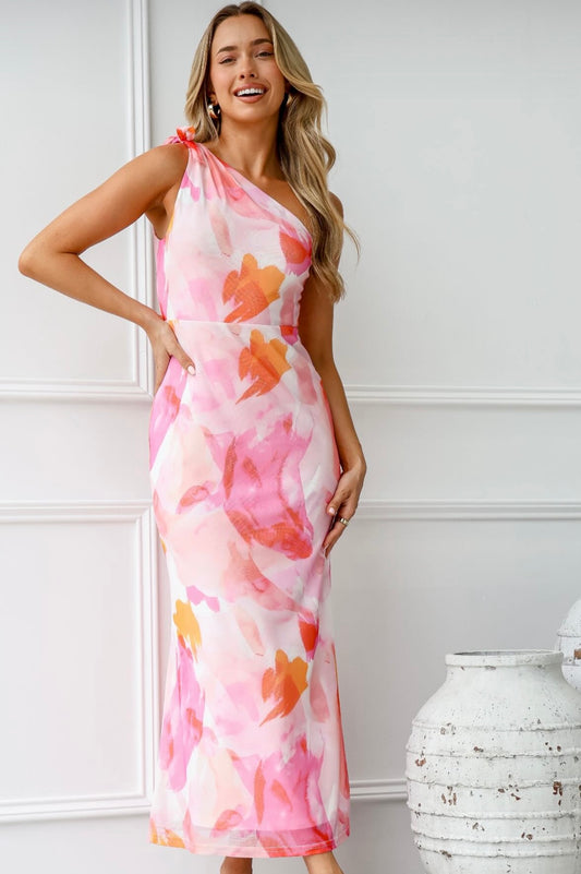 Darcy dress Pink Multi Long