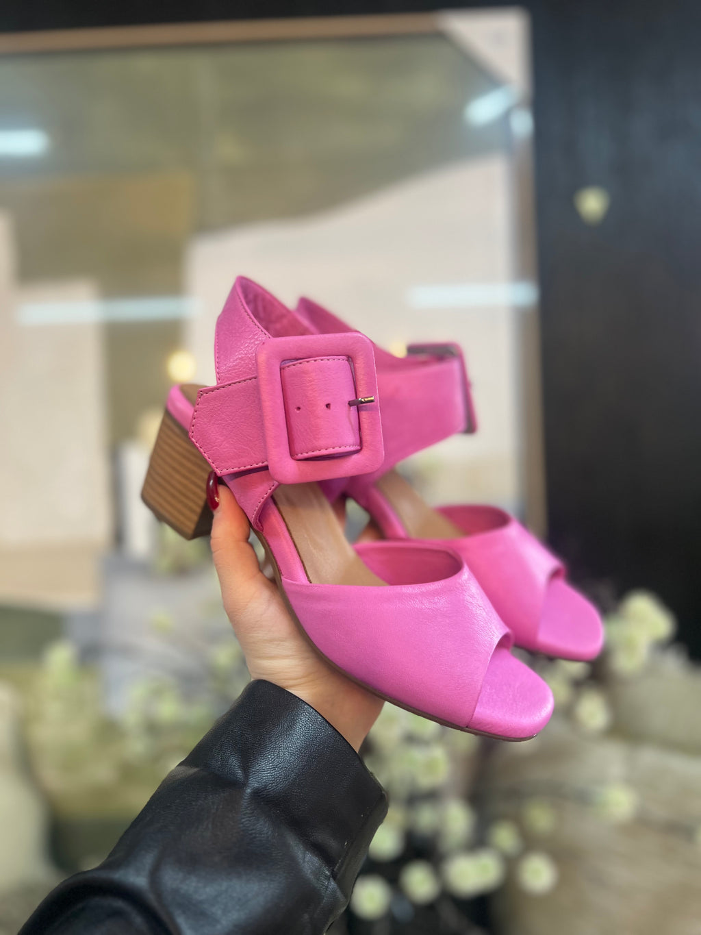 Daisy Pink Heel - Emelda's Shoes