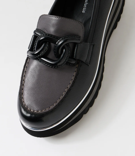 Eaila Black/Charcoal - Emelda's Shoes
