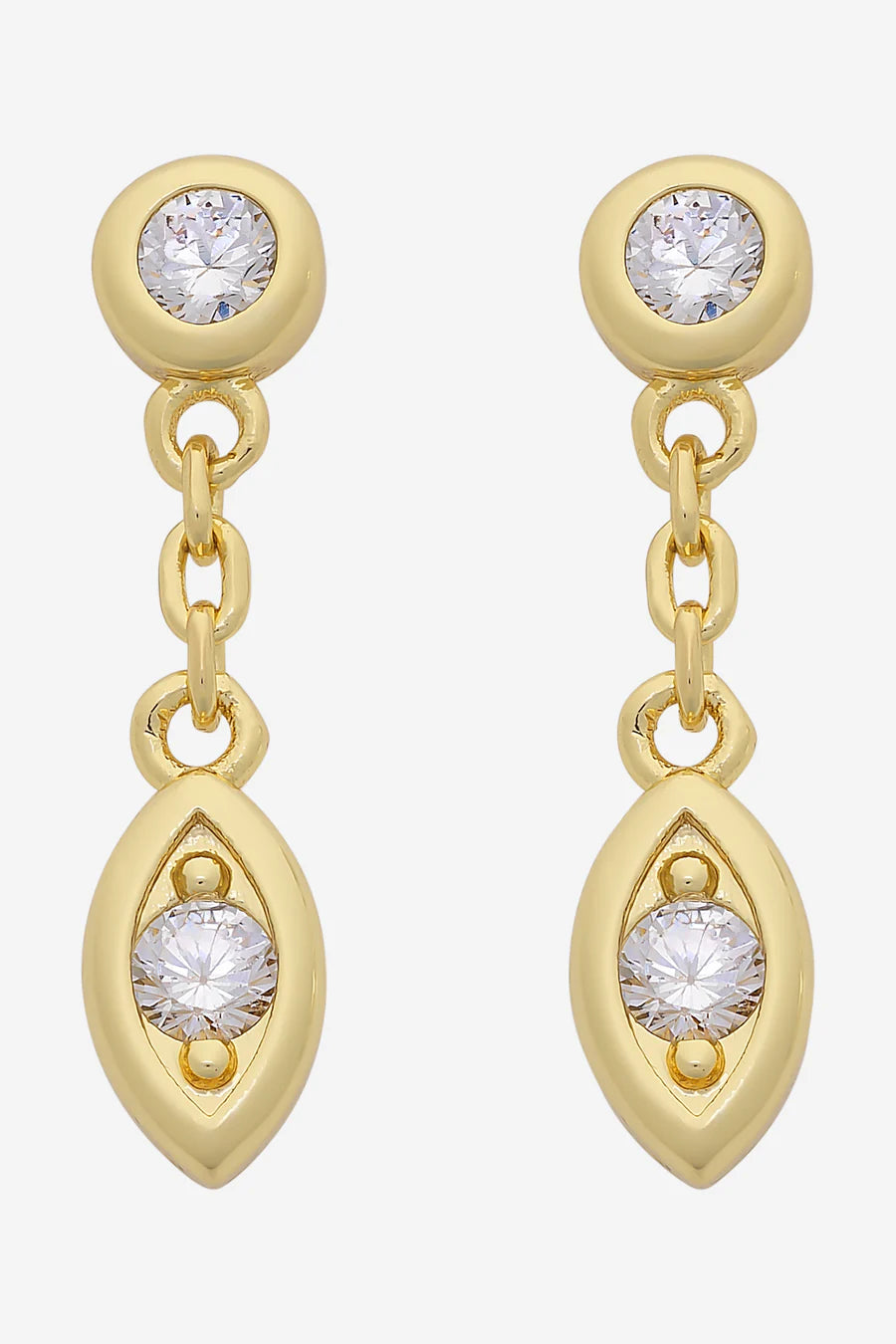 Joy gold earrings - Emelda's Shoes