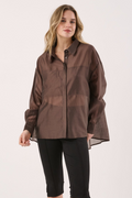 Val Oversized Shirt Chocolate