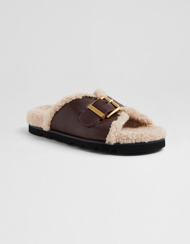 Esme Dark Brown Slide