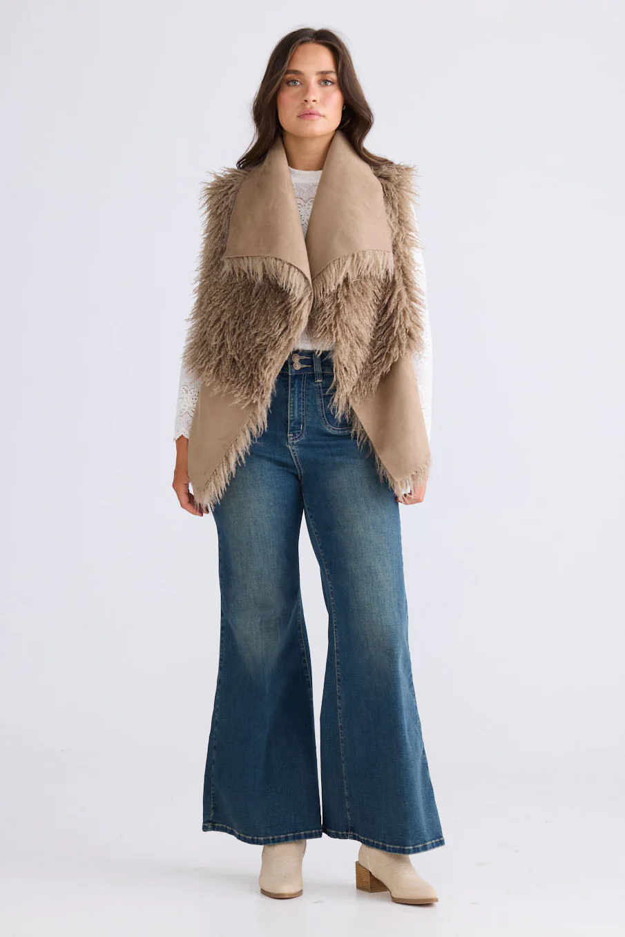 Luna Vest Taupe