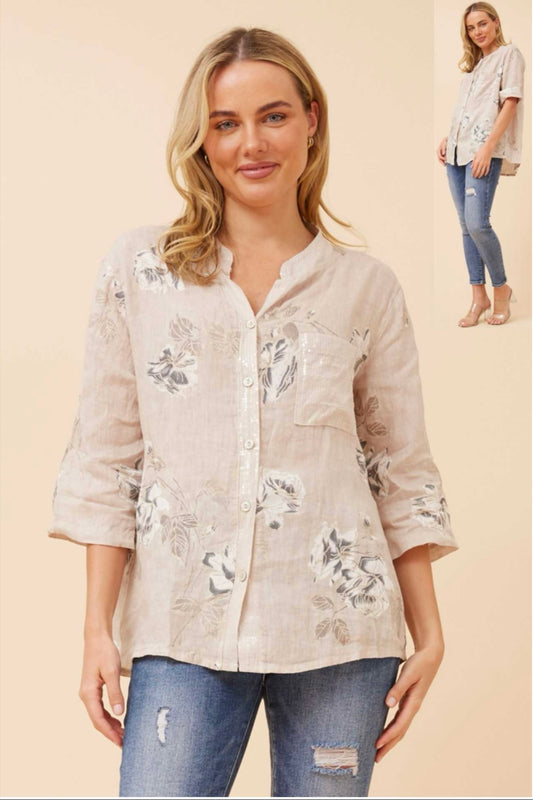 Floral print top