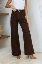 Tara Belt Jean Chocolate - Emelda's Shoes