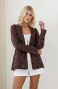 Paisley Blazer Choc