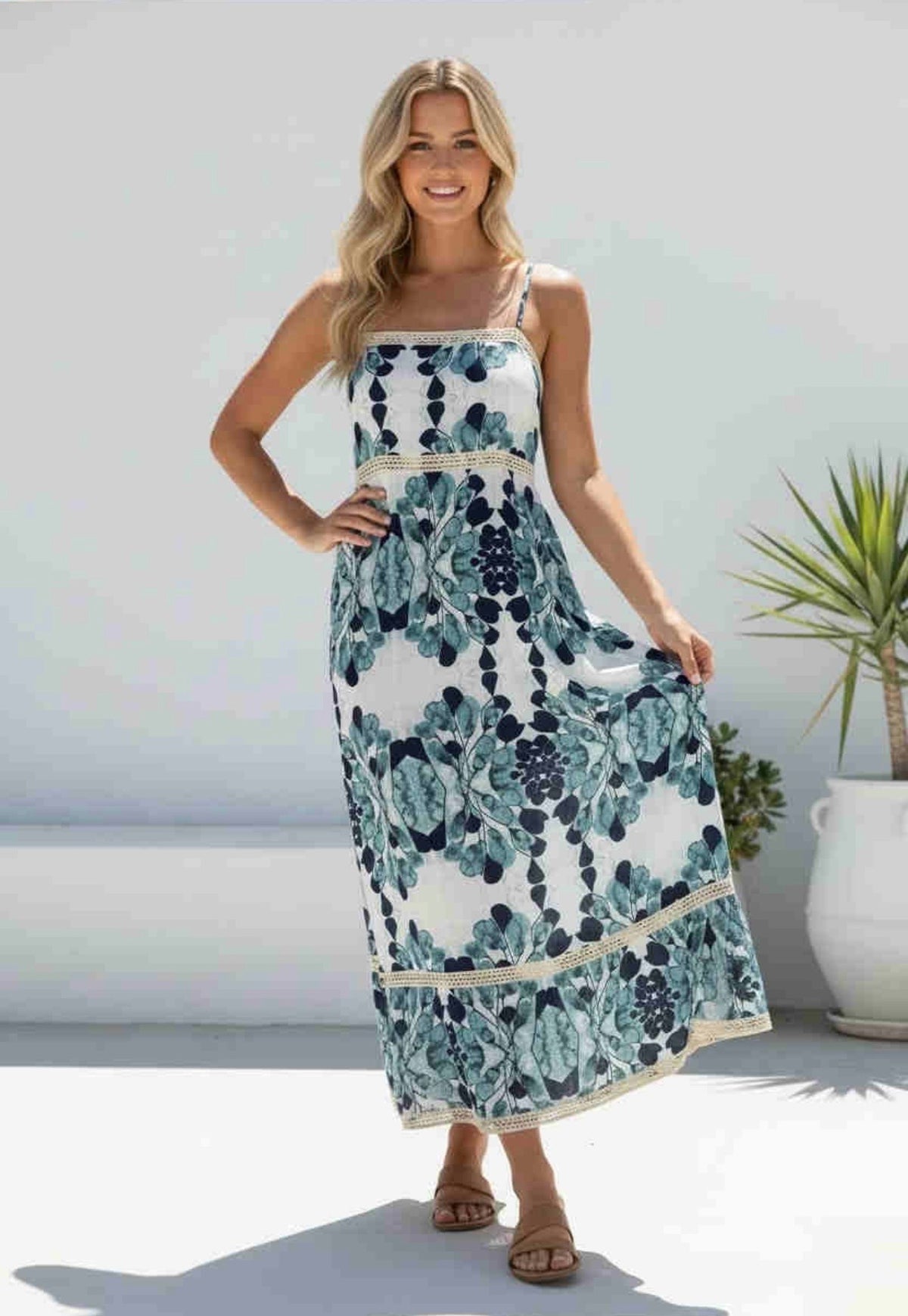 Tora Maxi Dress Blue