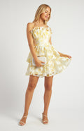 Yellow Ruffled Organza Dress