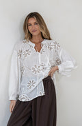 Daisy taupe top