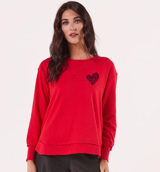 Red Leopard Heart