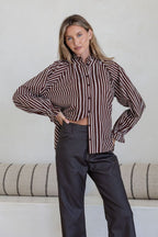 Sorrento Shirt Brown - Emelda's Shoes