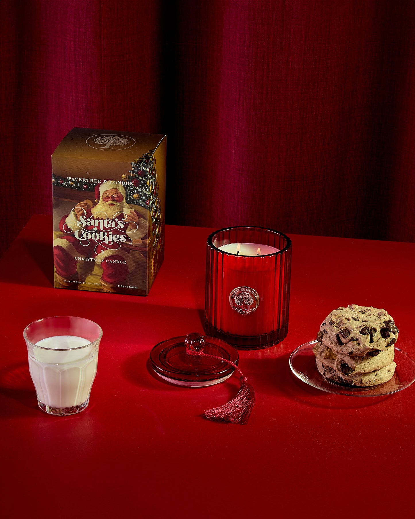 Santa’s cookies candle