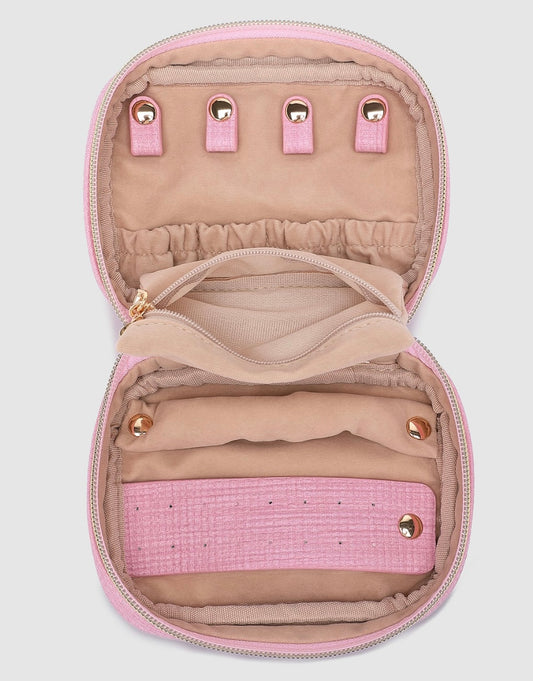 Rita Jewellery Case Pastel Pink