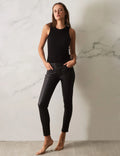 Louis Leather look jeans Black - Emelda's Shoes