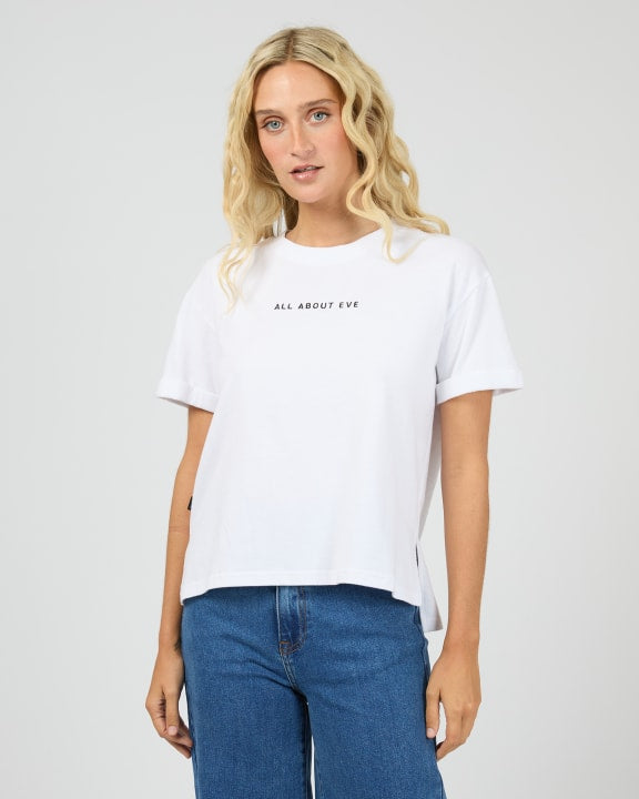 Washed tee white