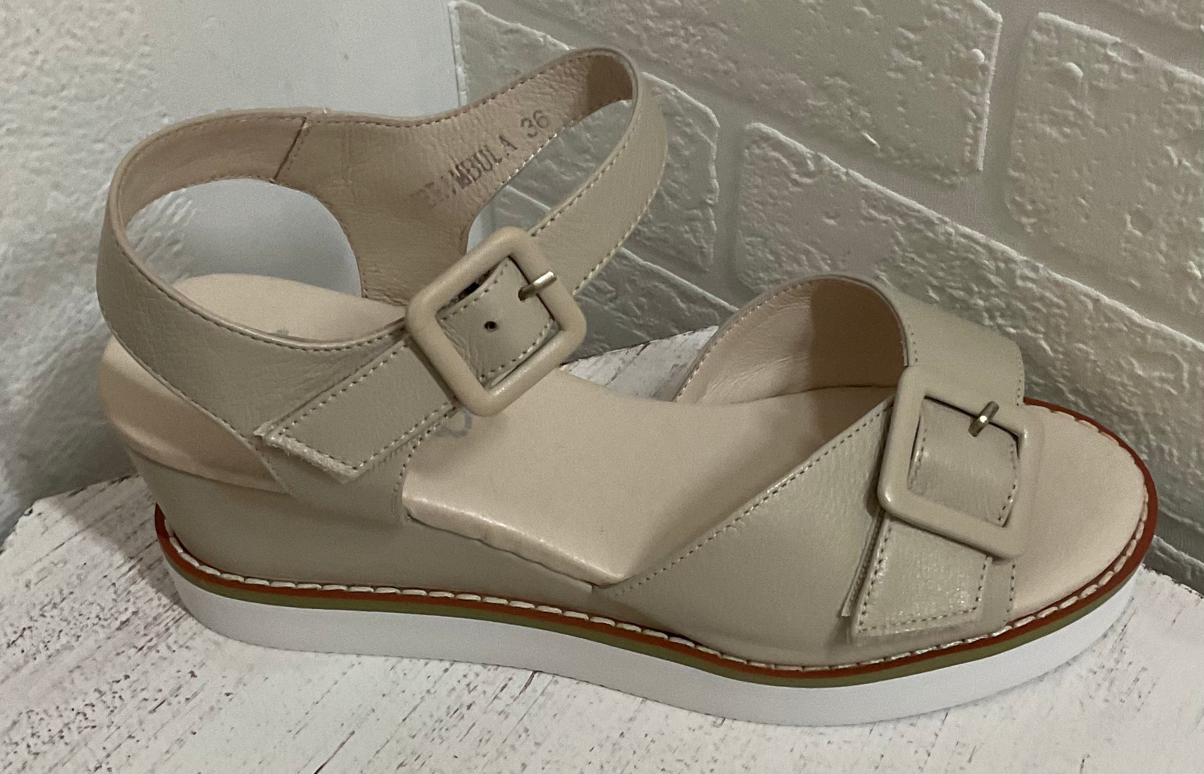 Merimbula Wedges Almond - Emelda's Shoes