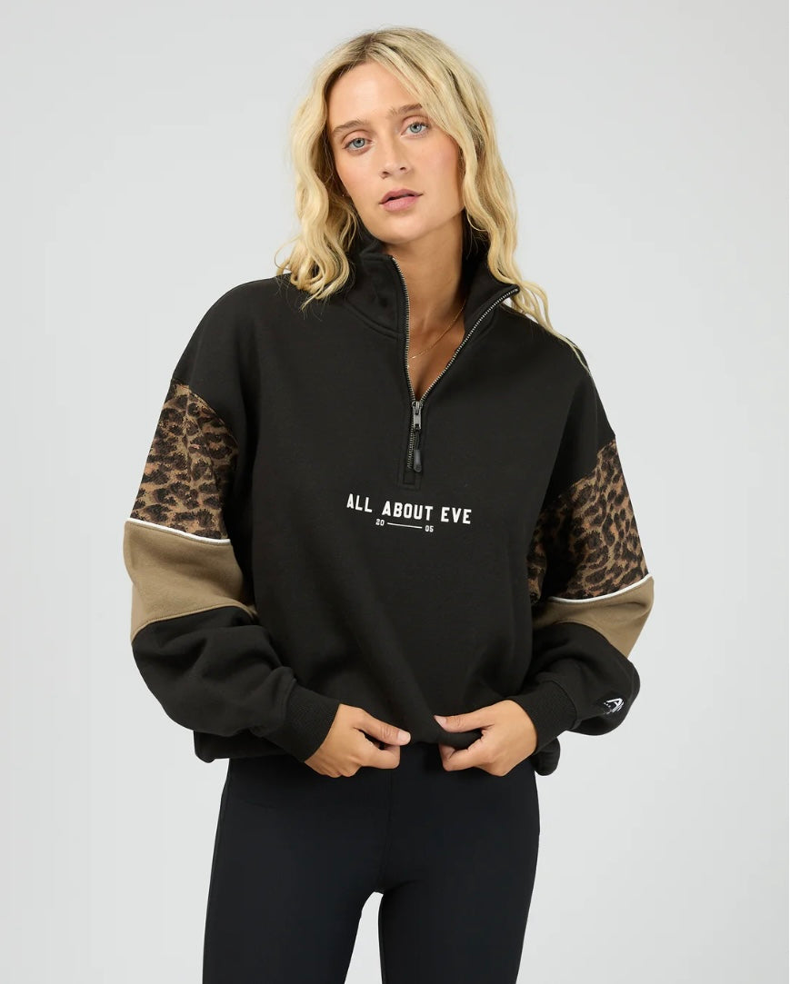 Into the wild 1/4 zip black - Emelda's Shoes