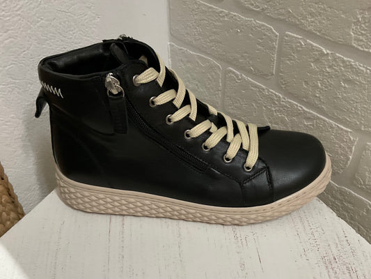 Una Black Double Zip & Lace - Emelda's Shoes