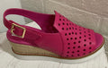 Moama Wedge Fuchsia - Emelda's Shoes