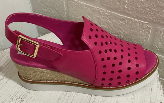 Moama Wedge Fuchsia