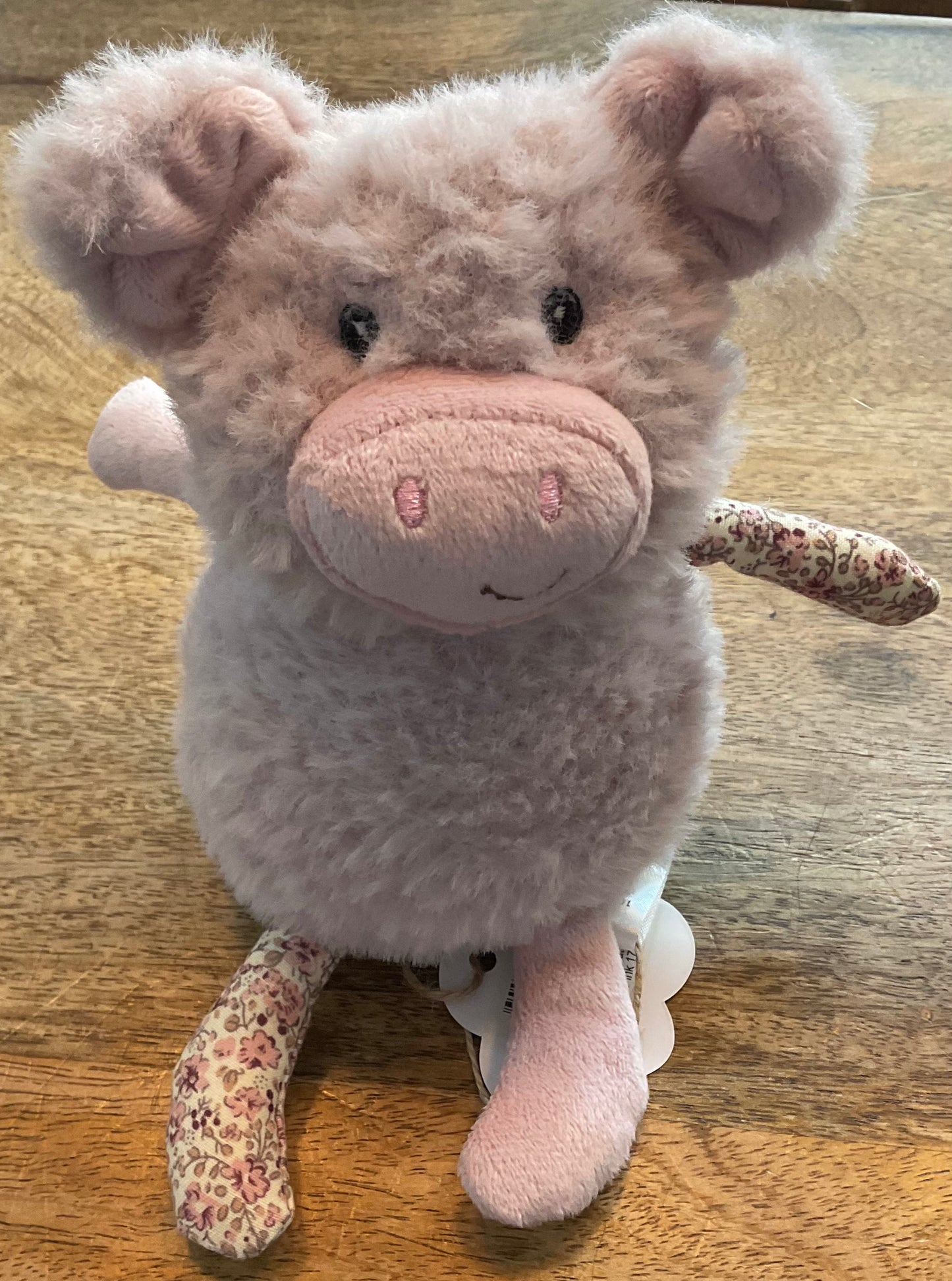 Pig Rattle Pink 17cm