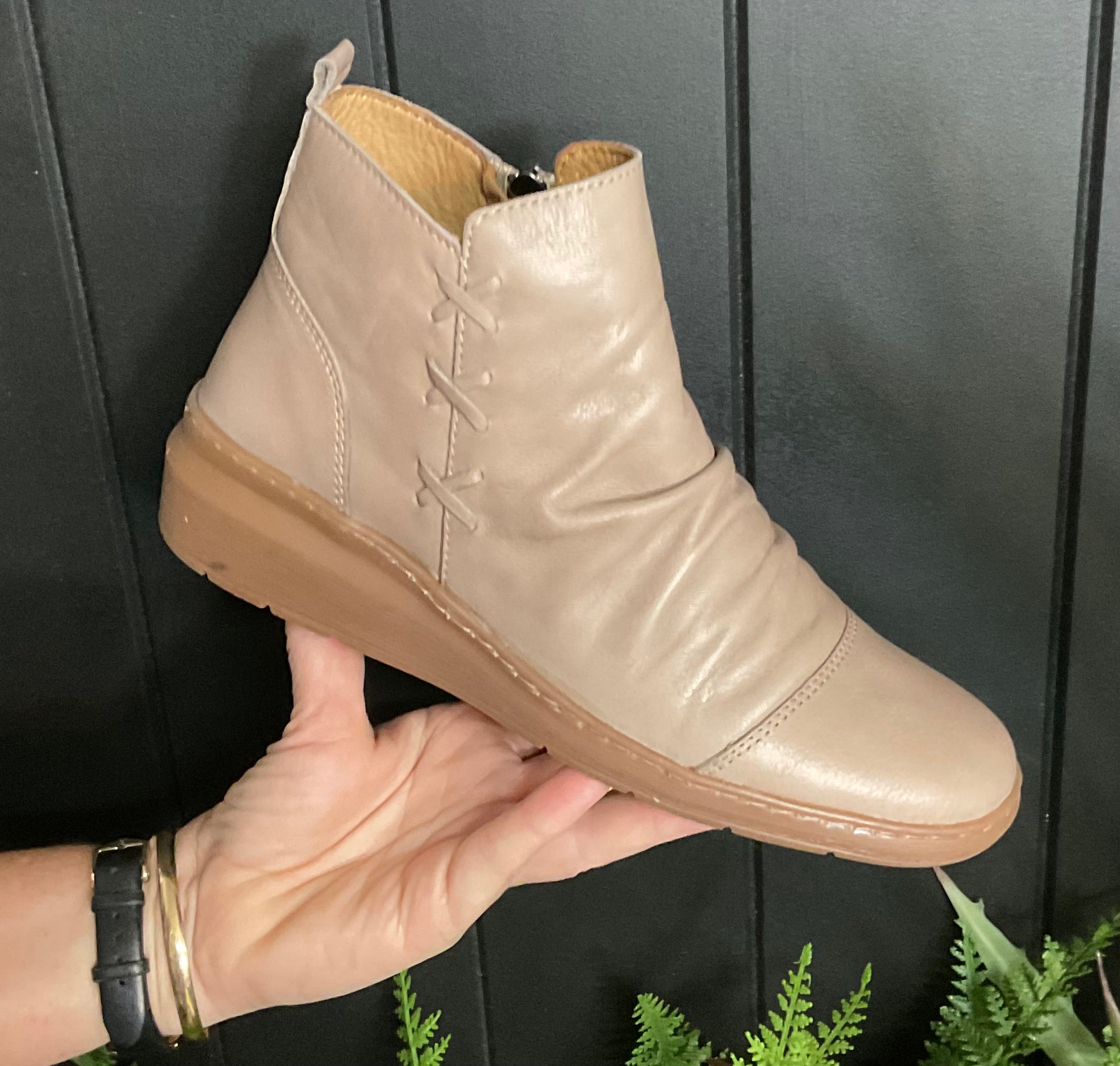 Perry Taupe - Emelda's Shoes