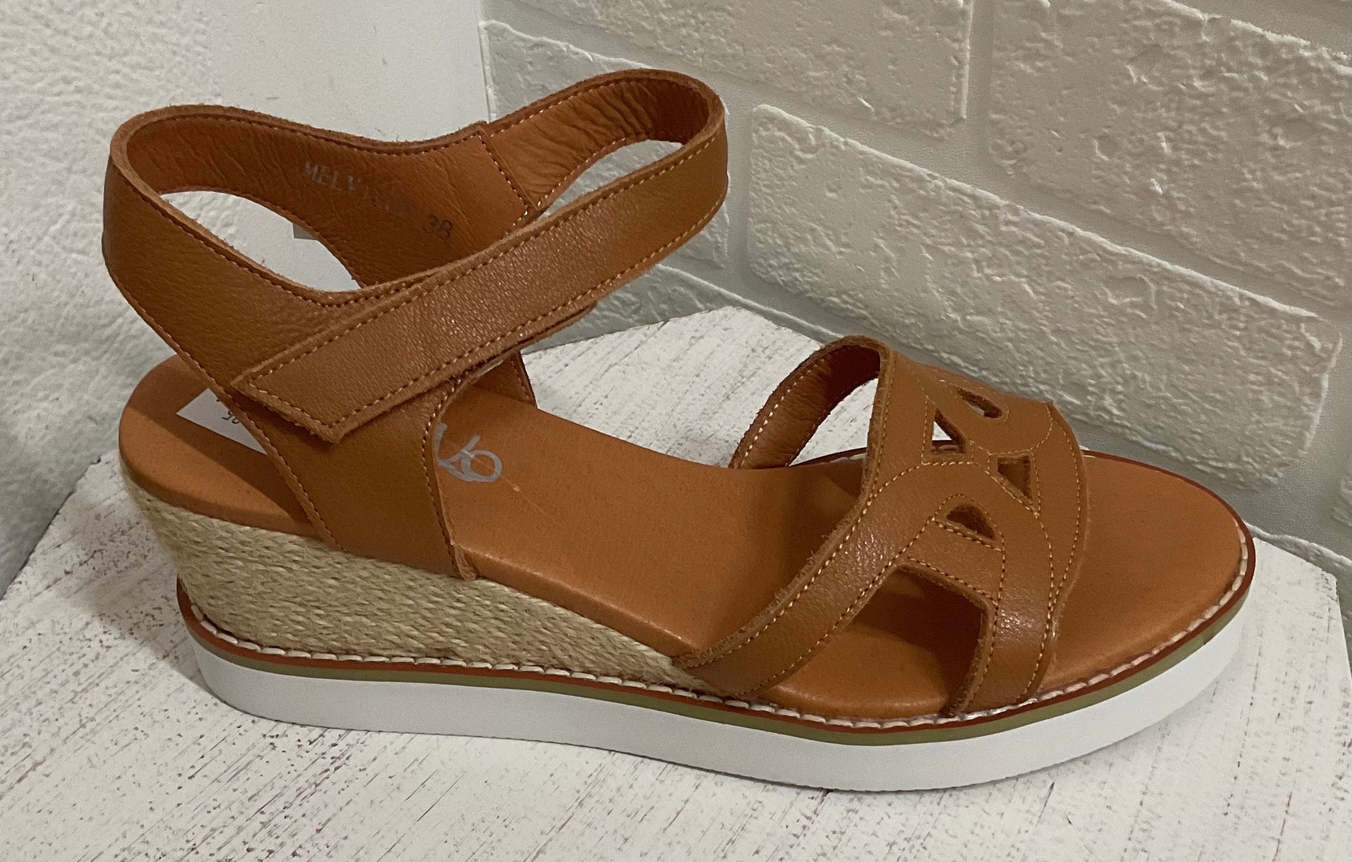 Melville Wedge Coconut - Emelda's Shoes