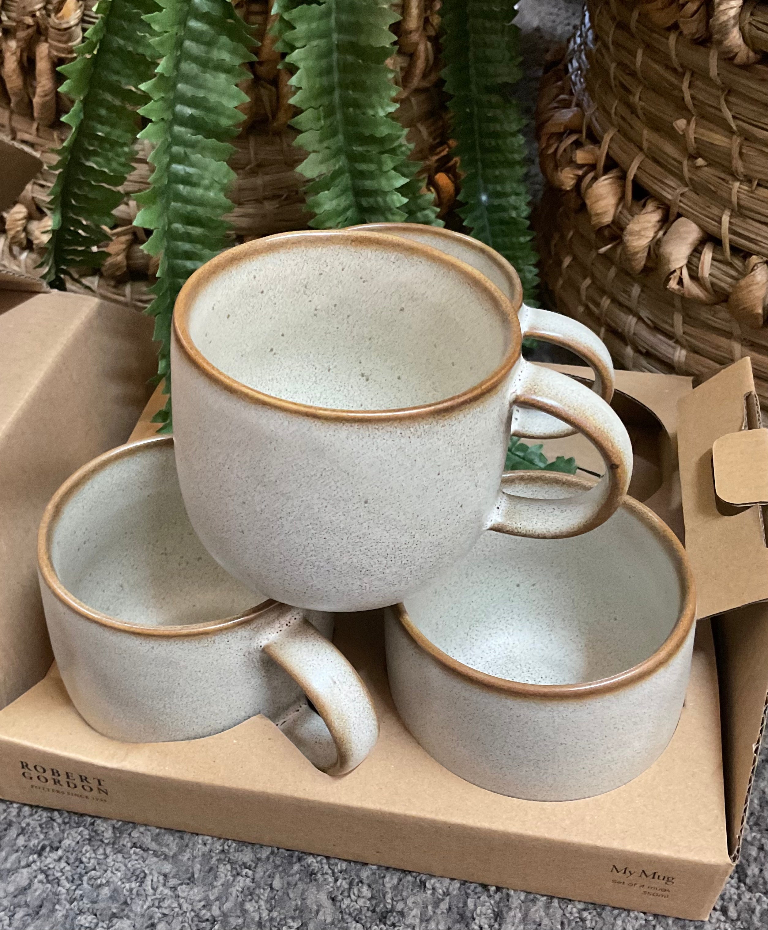 My Mug Limestone Set of 4 mugs 350ml - Emelda's Shoes