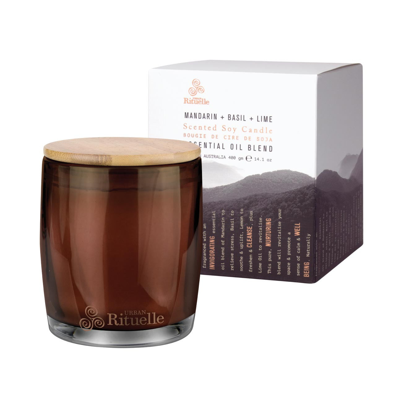 Mandarin, Basil & Lime Candle 400g - Emelda's Shoes