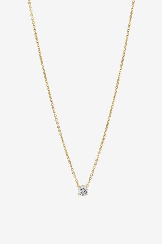 Allegra Gold Clear Necklace