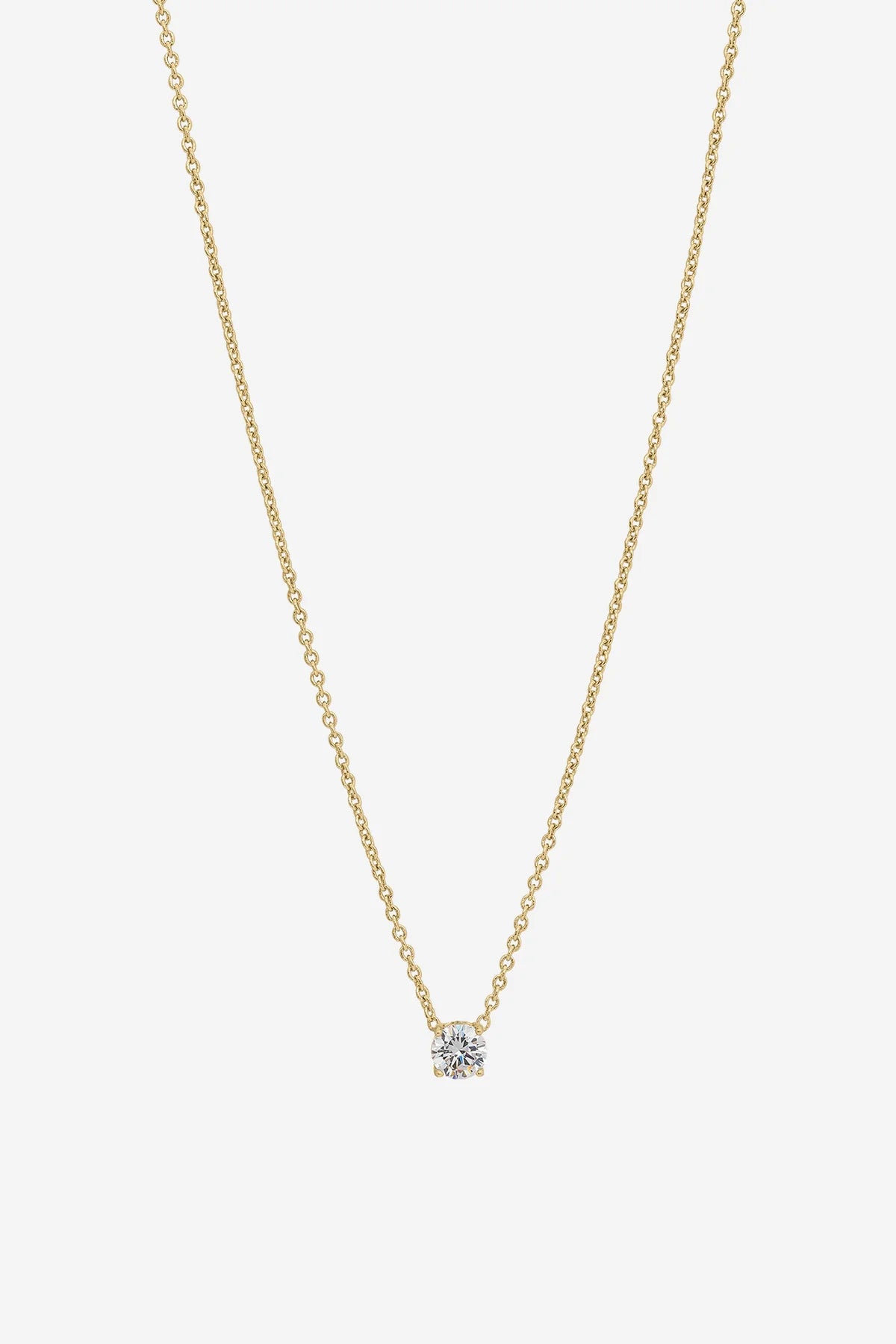 Allegra Gold Clear Necklace - Emelda's Shoes