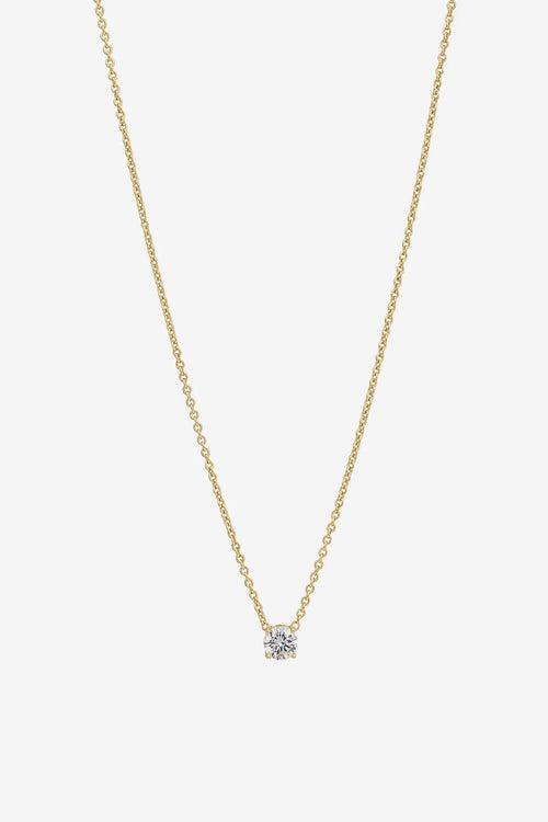 Allegra Gold Clear Necklace - Emelda's Shoes