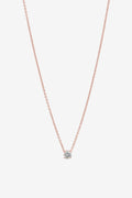 Allegra R Gold Clear Necklace