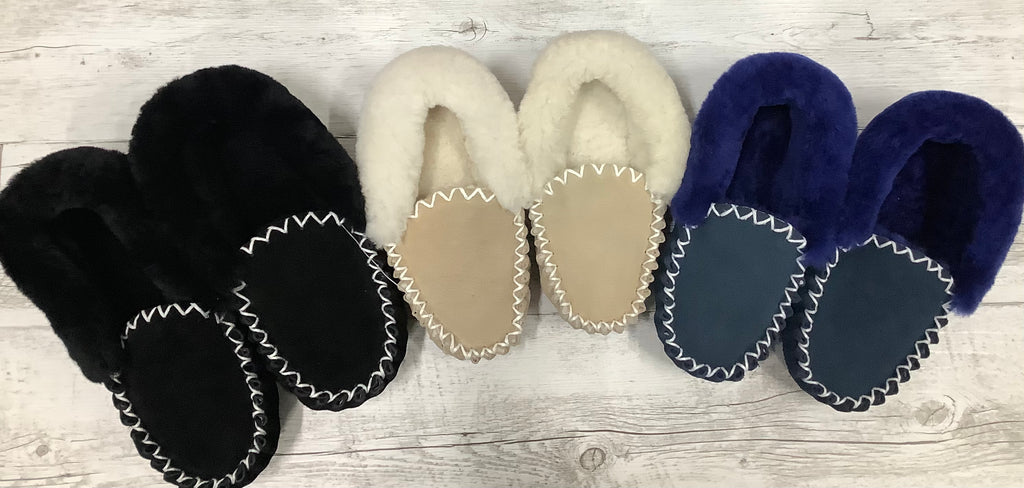 Sheepskin Moccasins - Emelda's Shoes