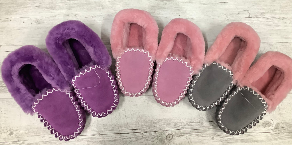 Sheepskin Moccasins - Emelda's Shoes