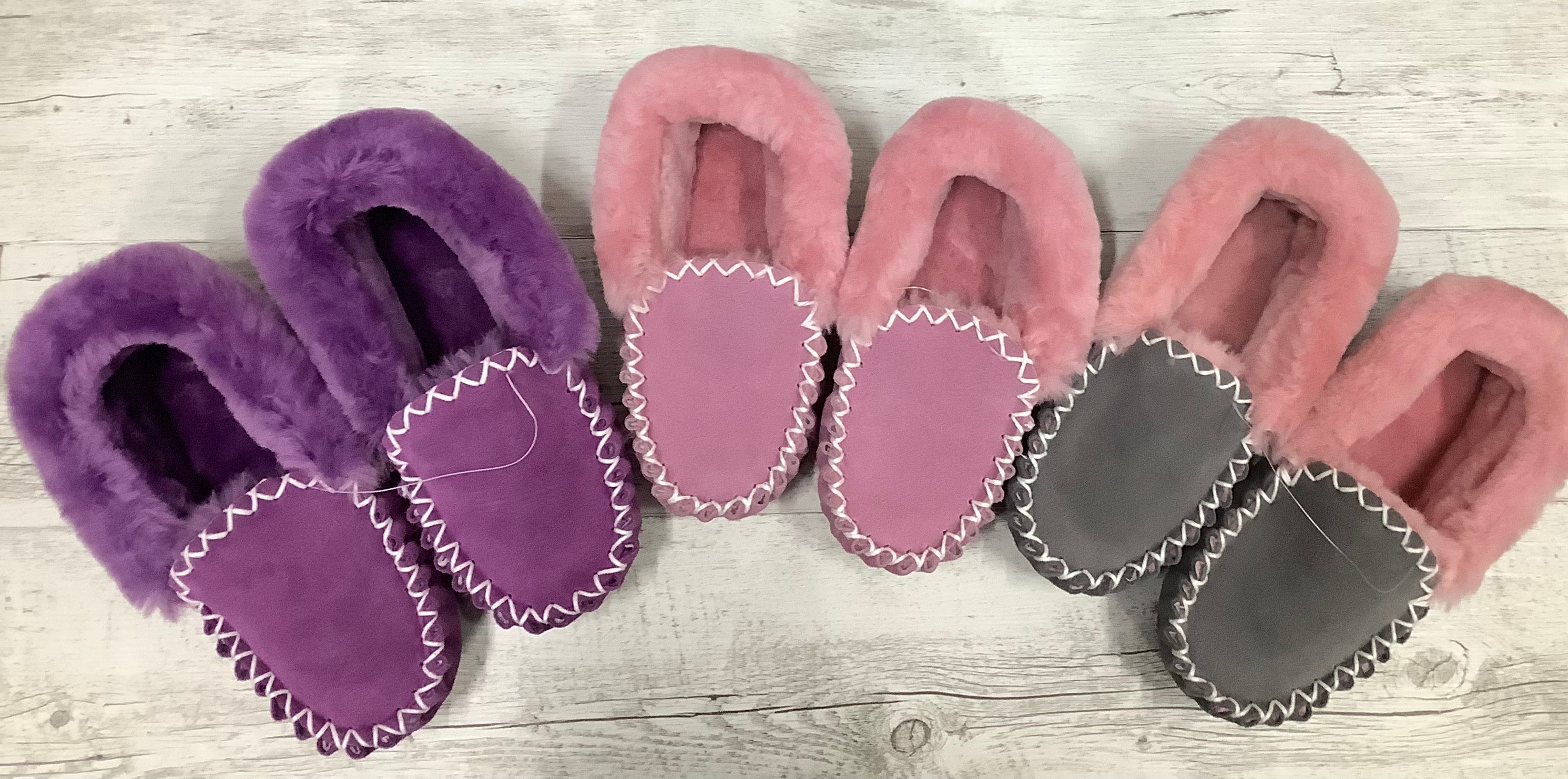 Sheepskin Moccasins - Emelda's Shoes