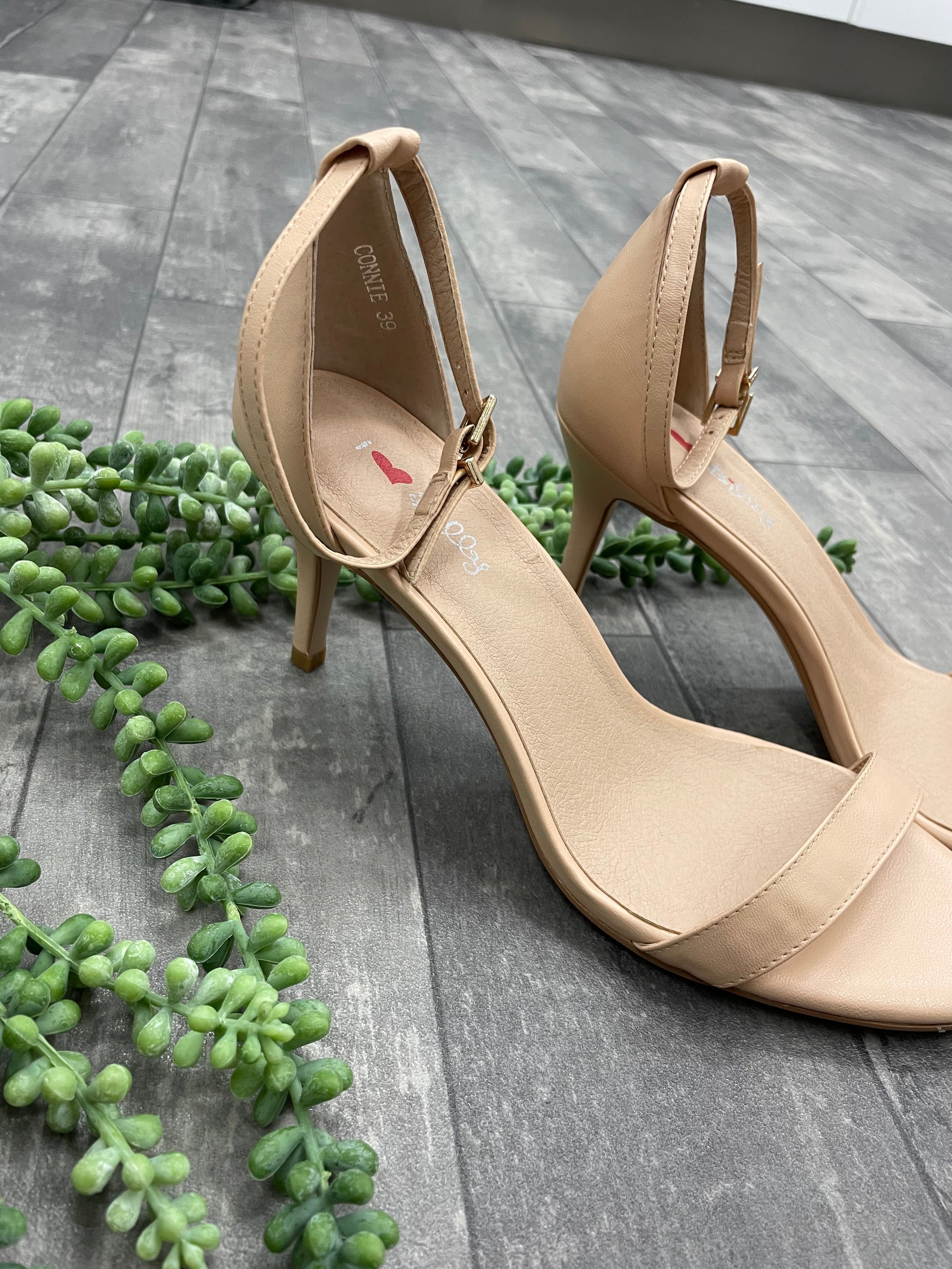 Connie Nude Heel - Emelda's Shoes